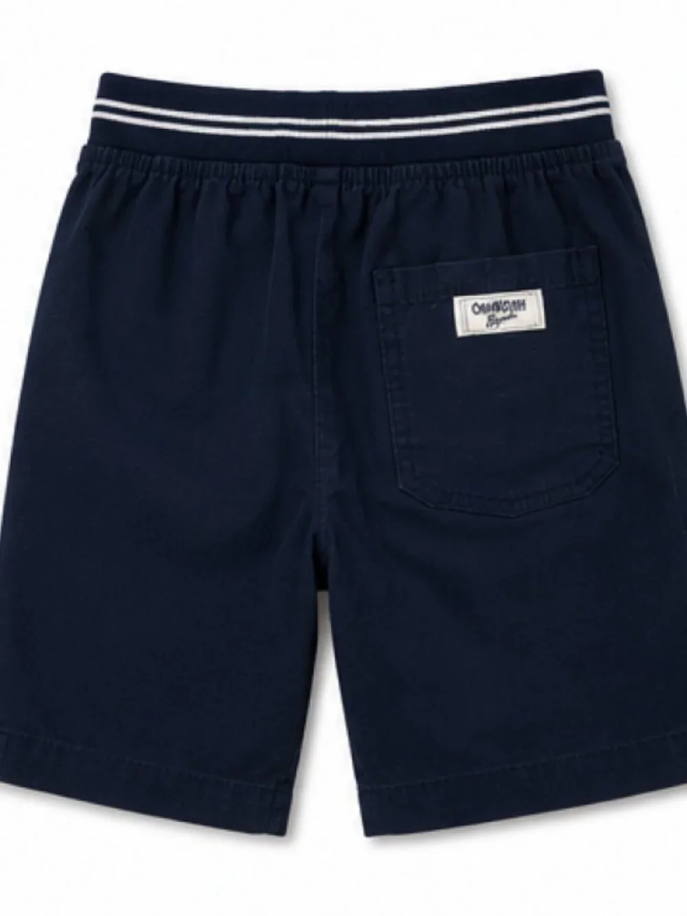 OshKosh - Boys Navy Blue Stretch Cargo Shorts Size 8 Drawstring Waist [NWT]